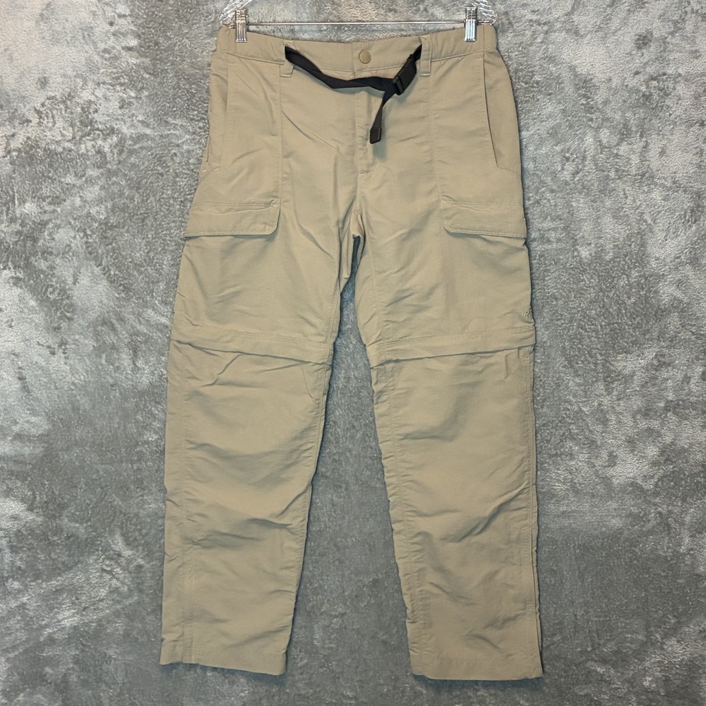 North Face Mens Paramount Convertible Hiking Pants M Outdoors Camping Belted